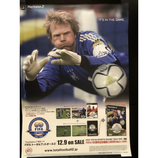 FIFA Total Football 2 PS2 Videogame Promo Poster