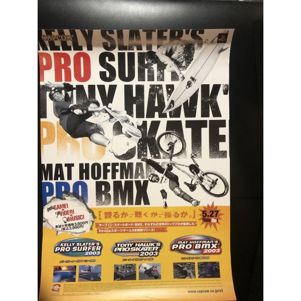 Kelly Slater's Pro Surfer 2003 PS2 Videogame Promo Poster