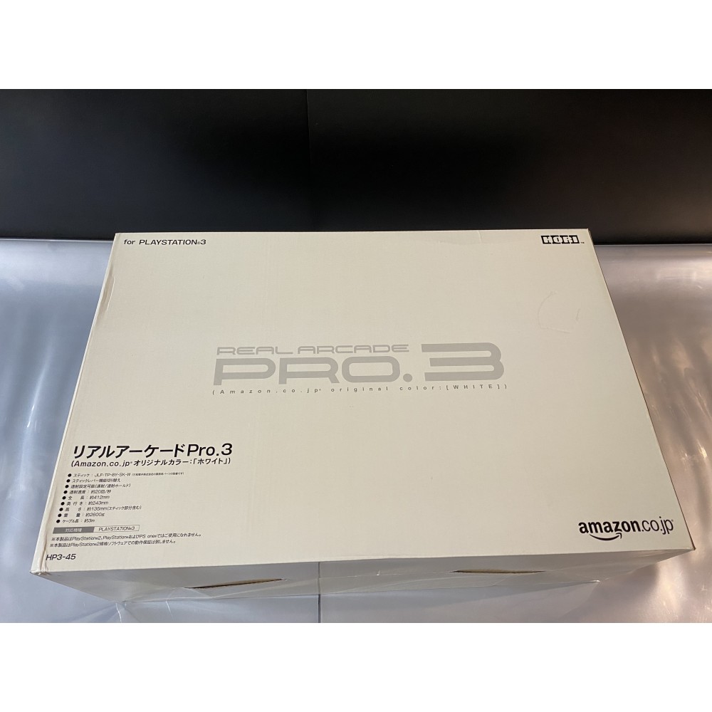 HORI Real Arcade Pro Stick 3 (Amazon Special White) NEW PS3