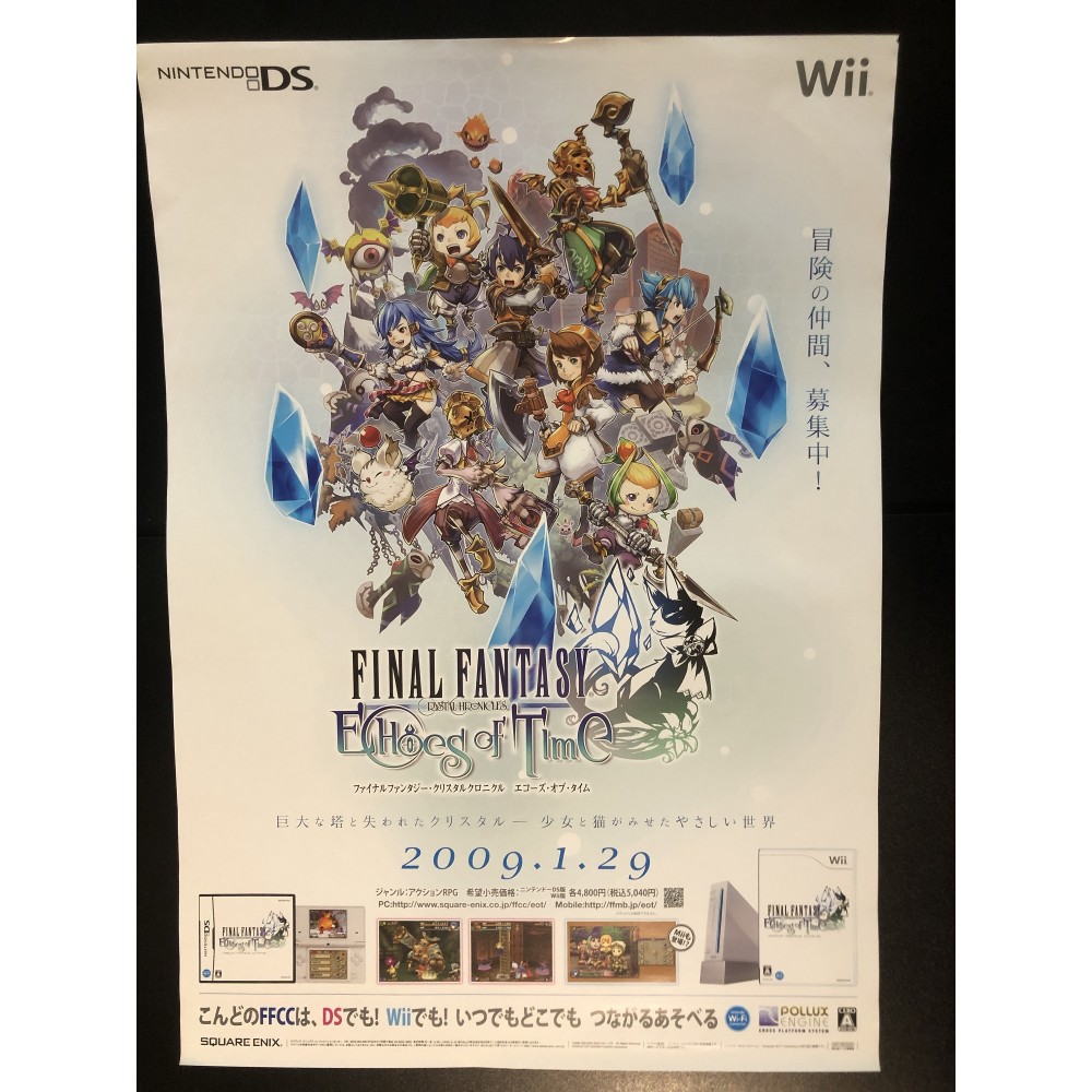 Final Fantasy Crystal Chronicles: Echoes of Time Wii Videogame Promo Poster